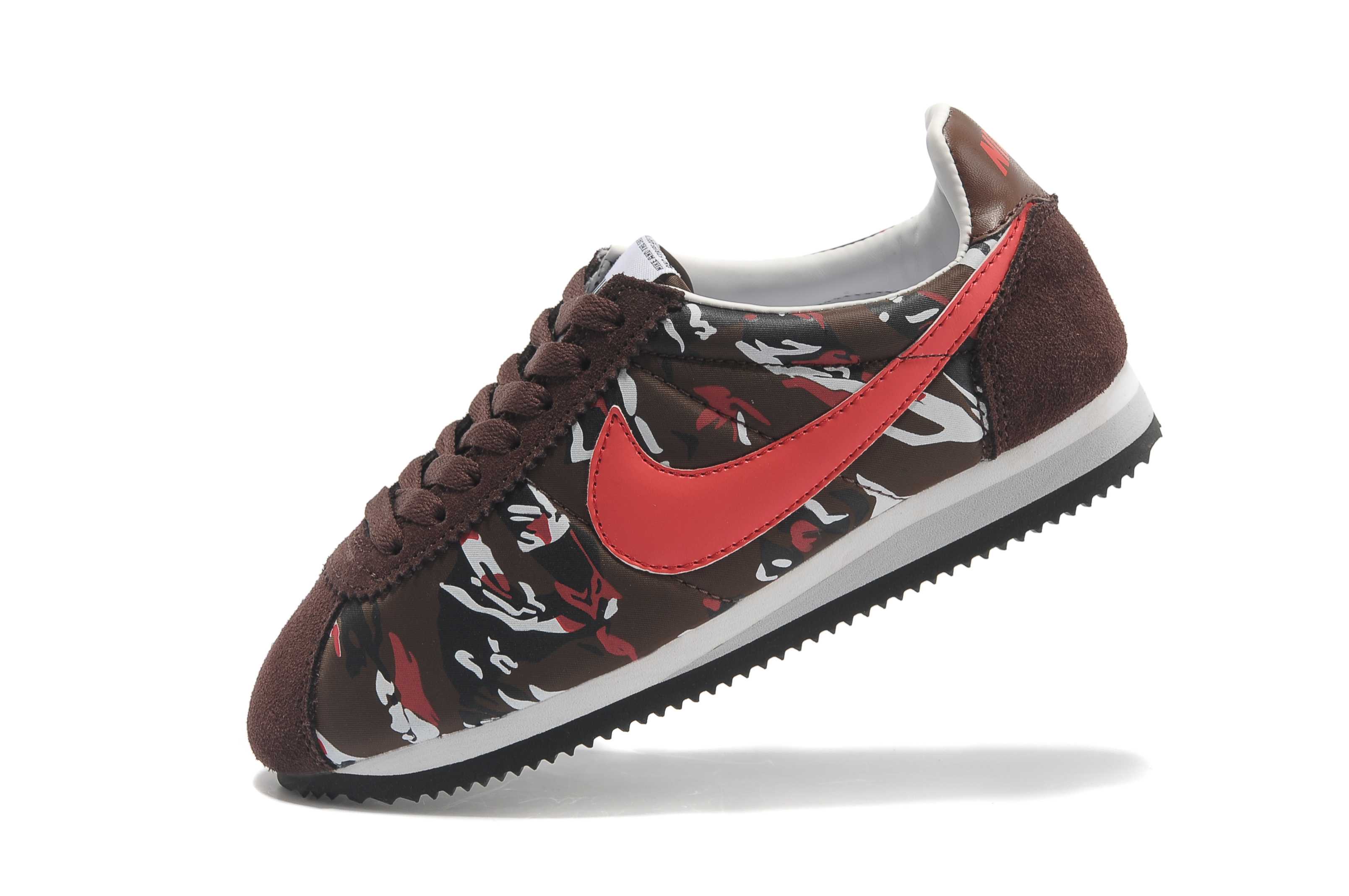 NIKE CORTEZ NYLON PRM femme nike cortez noir Brown Camouflage vente